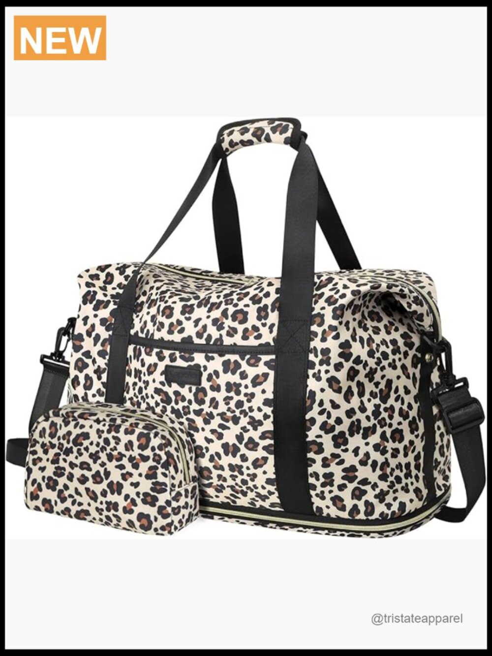 Expandable Travel Duffel Weekender Overnight Bag with Toiletry Bag Waterproof